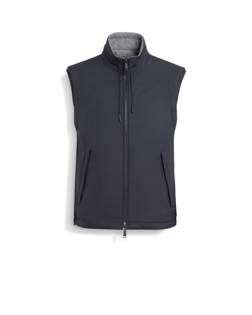 Gilet Brezza Reversibile di Zegna in Blue da Uomo