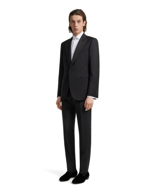 Zegna Evening Anzug Aus Multiseason Wolle in Black für Herren