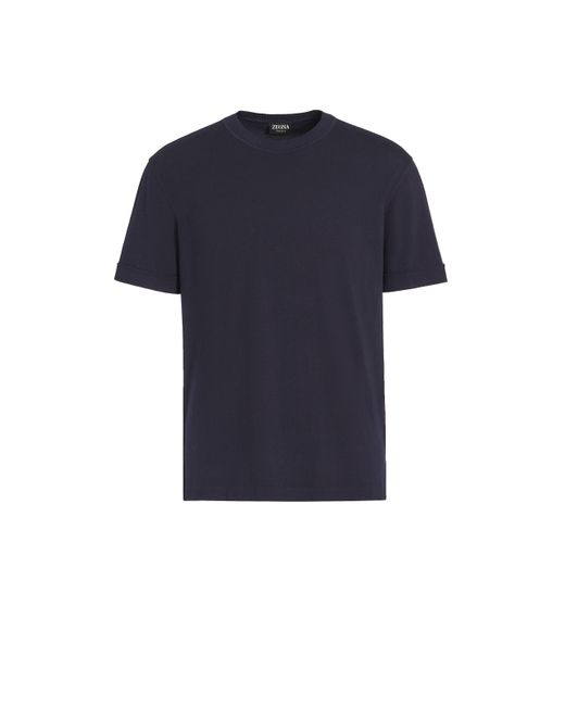 Zegna Blue 12Milmil12 Wool T-Shirt for men