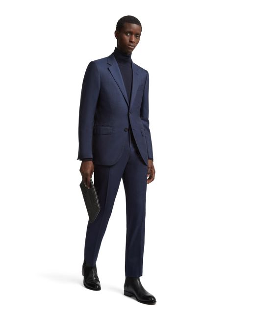 Zegna Blue Dark Oasi Cashmere Suit for men