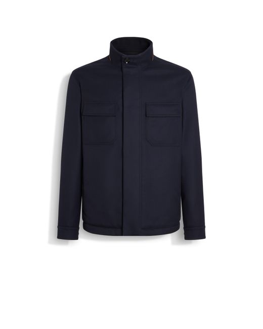 Zegna Blue Vellus Aureum Blouson for men