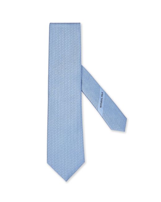 Zegna Blue Light Natural Silk Tie for men