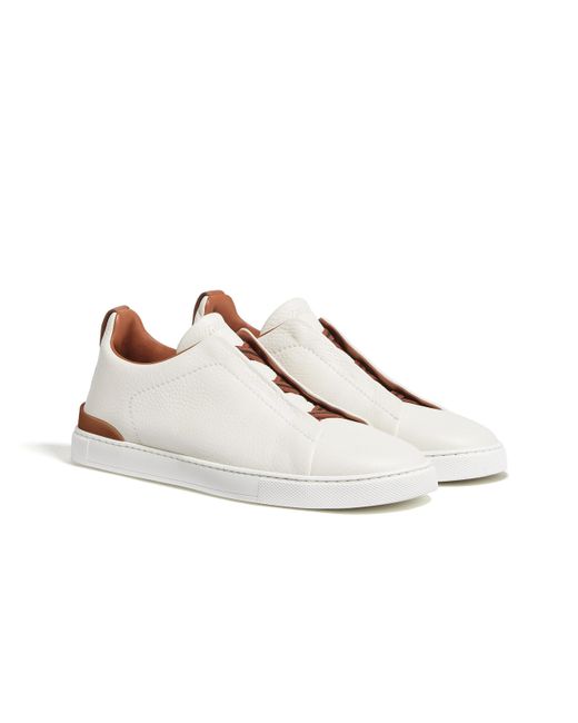 Sneaker Triple Stitch di Zegna in White da Uomo