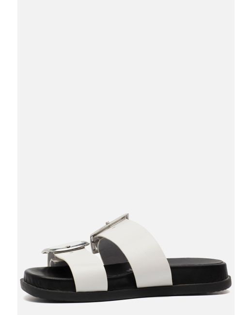 Tamaris Rubber Slippers Wit in het Wit - Lyst