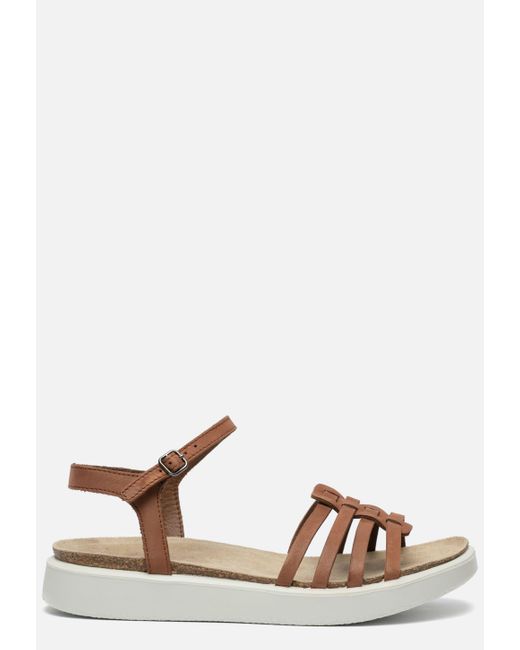 Ecco Corksphere Sandalen Cognac in het Bruin - Lyst