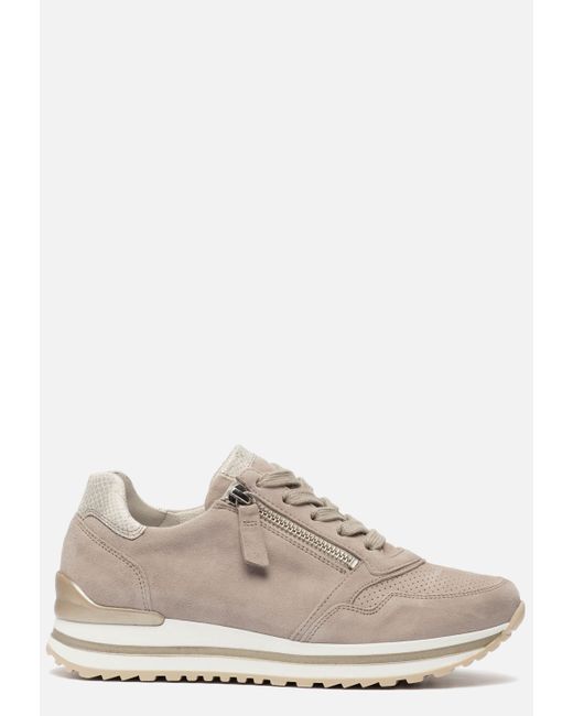 Gabor Comfort Sneakers Taupe - Lyst
