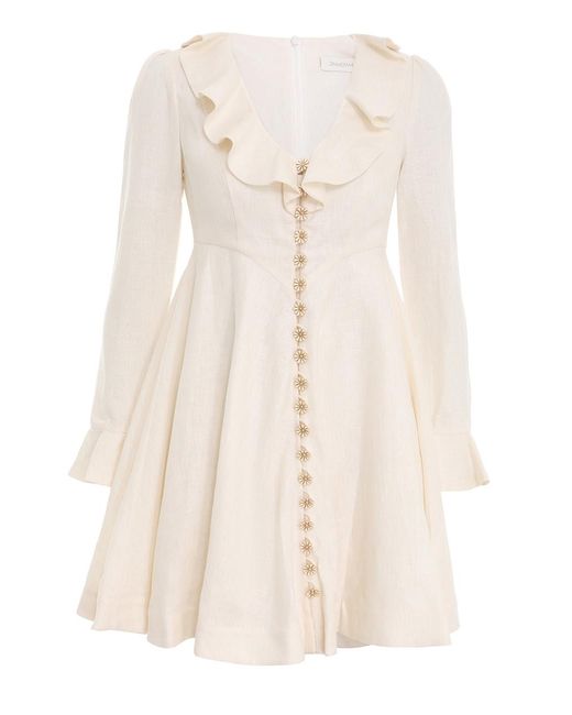 Zimmermann Daisy Mini Dress in Natural Lyst