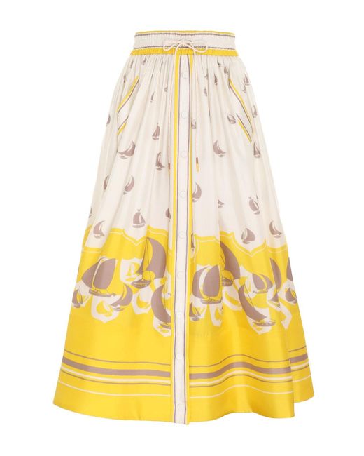 zimmermann-high-tide-gathered-skirt-in-yellow-lyst