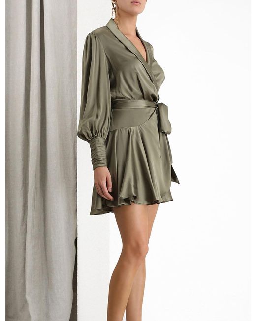 zimmermann silk mini dress