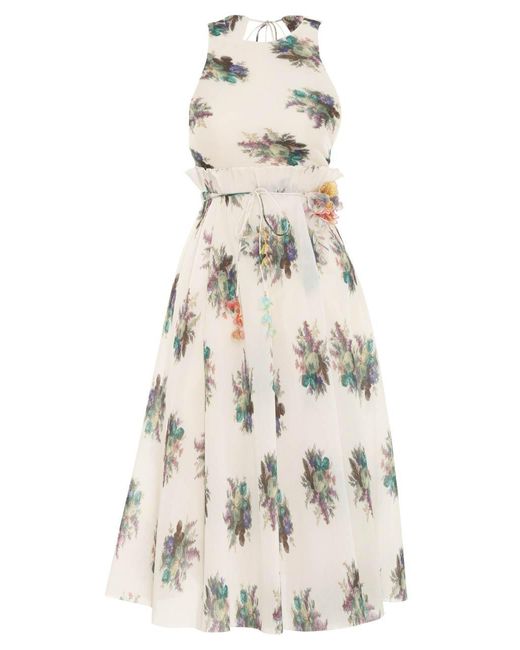 Zimmermann Pleated Picnic Dress in White Lyst