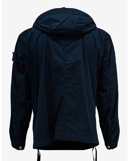 Stone Island Shadow Project Navy Blue Hd Pelleovo Cotton-tc Short Parka  Jacket for Men | Lyst