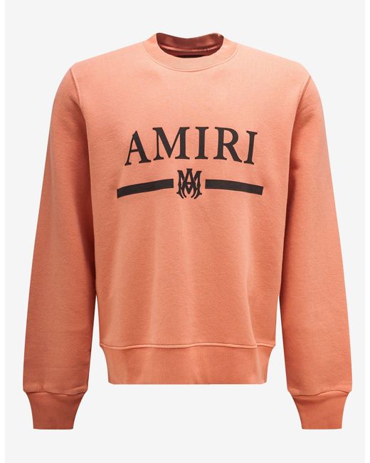 Amiri Peach M.a Bar Sweatshirt in Pink for Men | Lyst