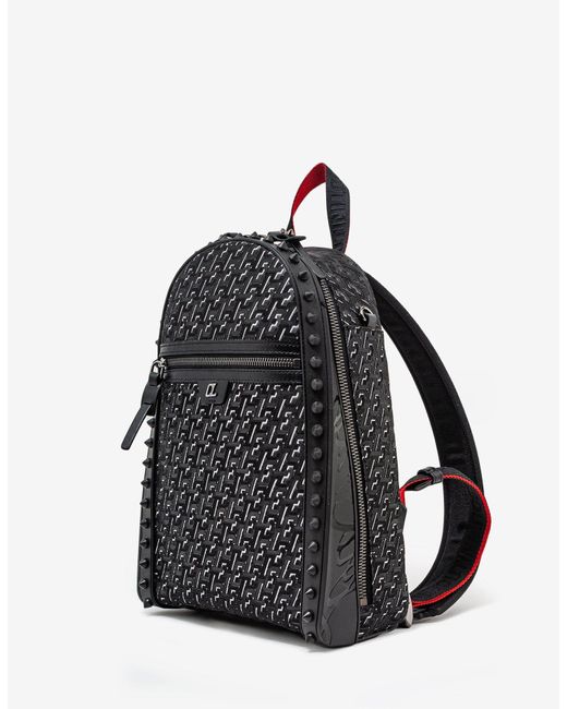 Christian Louboutin Backparis Small Black Techno Cl Backpack for