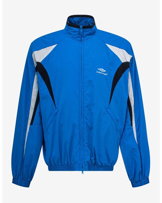 Balenciaga Blue 3b Sports Icon Tracksuit Jacket for Men | Lyst