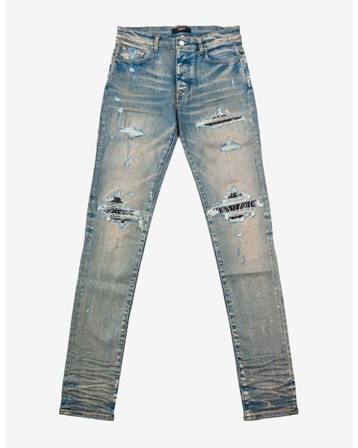 Amiri Denim Mx1 Bandana Clay Indigo Jeans in Blue for Men Lyst