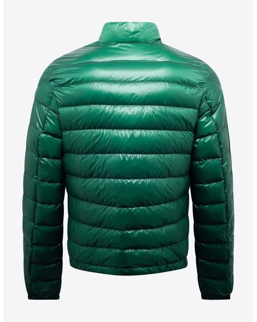 Moncler Synthetic Petichet Green Nylon Down Jacket for Men | Lyst