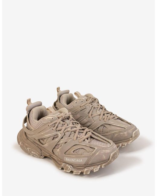 Balenciaga Faded Beige Track Trainers in Natural for Men | Lyst