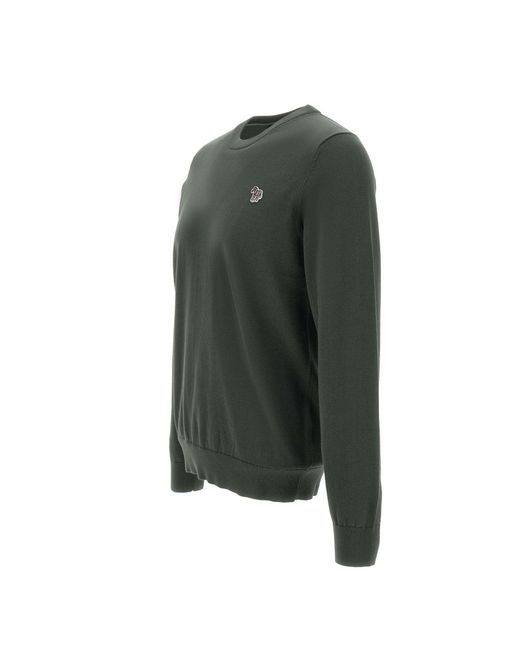 Paul Smith Grüner Bio-Baumwollpullover in Green für Herren