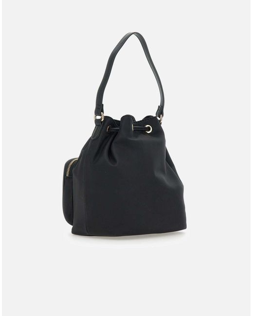 Liu Jo Black Achala Schwarze Nylon Eimer Tasche