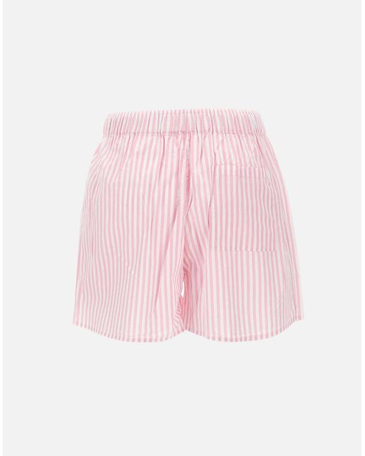 Mc2 Saint Barth Pink Rosa Gestreifte Baumwoll-Boxershorts
