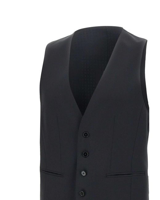 Boss Große Schwarze Weste in Blue für Herren