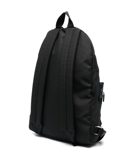 KENZO Graphie Schwarzer Canvas-Rucksack Mit Logo-Patch in Black für Herren