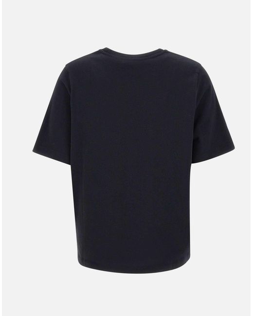 Maison Kitsuné Blue Cotton Logo T-Shirt