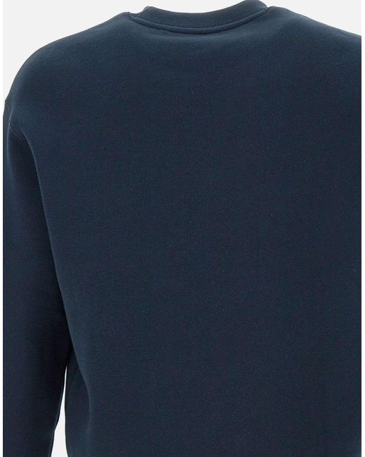 Maison Kitsuné Blue Handwriting Logo Sweatshirt for men