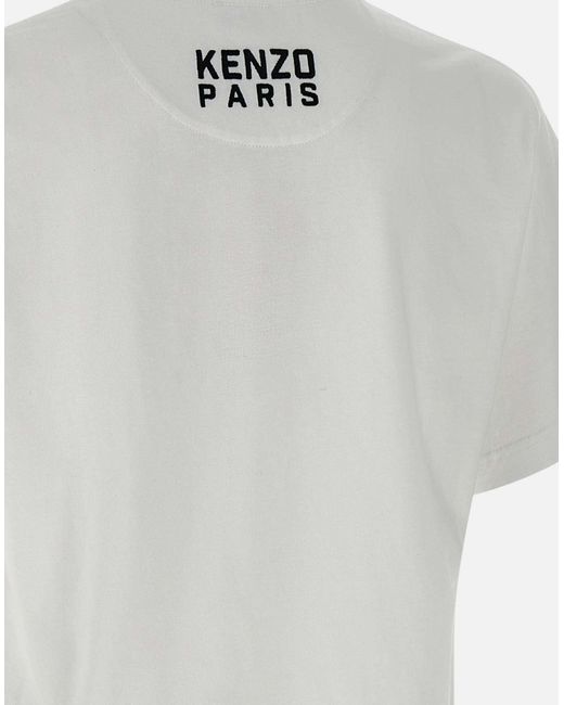 KENZO Gots Glücklicher Tiger Baumwoll-T-Shirt in Gray für Herren