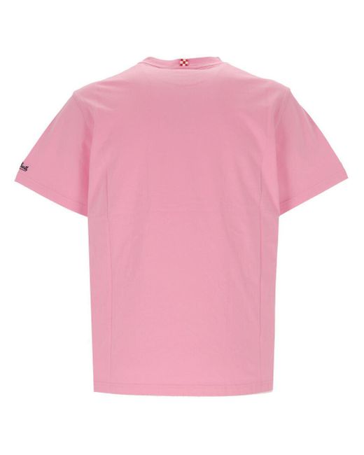 Mc2 Saint Barth Pink Saint Barth Cotton Blend T-Shirt for men