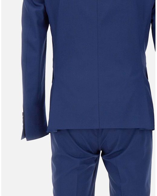 Brian Dales Zweiteiliger Anzug Aus Königsblauer Wolle in Blue für Herren
