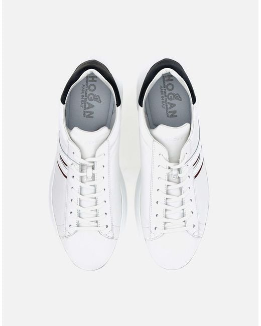 Hogan H580 Herren-Sneaker Aus Weißem Leder in White für Herren