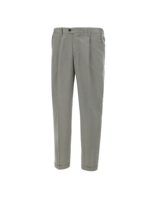 Devore Graue Leinenhosen in Gray für Herren