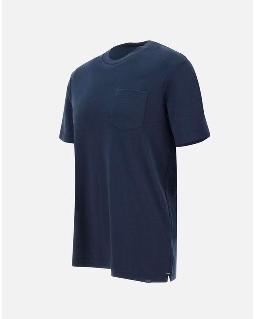 Paul & Shark Blue Supima Cotton T-Shirt for men