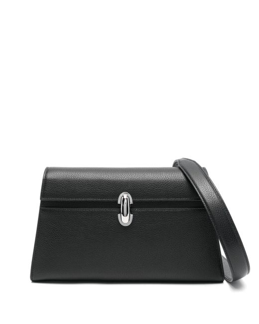 SAVETTE Black Die Symmetry Schwarze Ledertasche