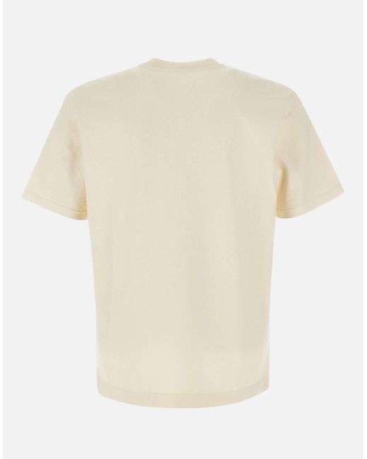 Autry Main Apparel Baumwoll-T-Shirt Creme in Natural für Herren