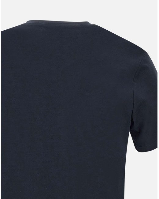 Peuterey Marineblaues T-Shirt Aus Mer-Baumwolle in Blue für Herren