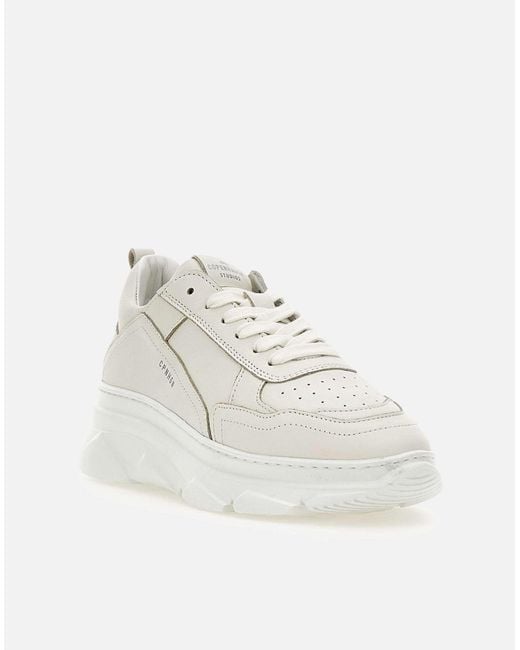 COPENHAGEN White Weiße Cph46-Sneaker Aus Leder Mit Logo