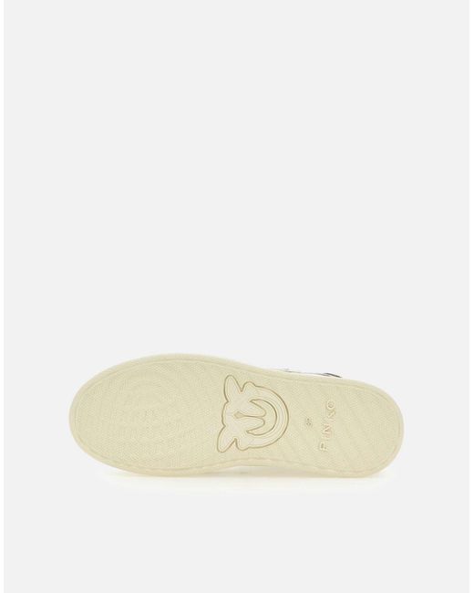 Pinko Natural Mandy08 Weiße Wildleder-Sneaker