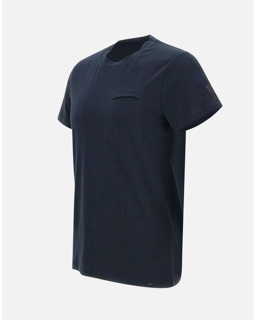 Dekker Blaues Baumwoll-Trigger-T-Shirt in Blue für Herren