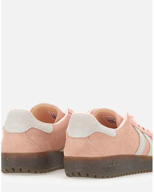 Adidas Pink Lachsrosa Wildlederturnschuhe