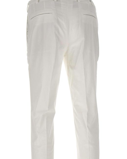Devore Weiße Slim-Fit-Hose in White für Herren