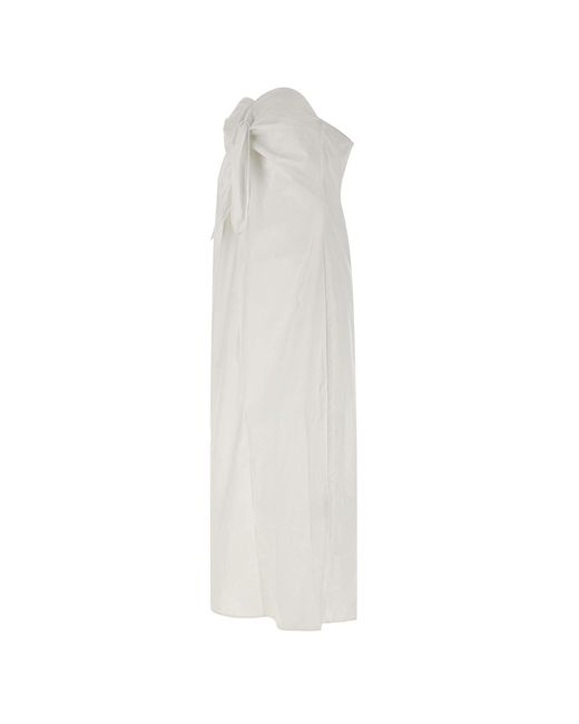 Birgitte Herskind White Weißes Baumwoll-Popeline-Sommerkleid