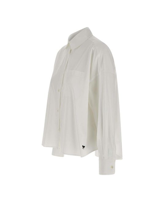 Weekend by Maxmara White Aureo Baumwoll-Popeline Weißes Hemd
