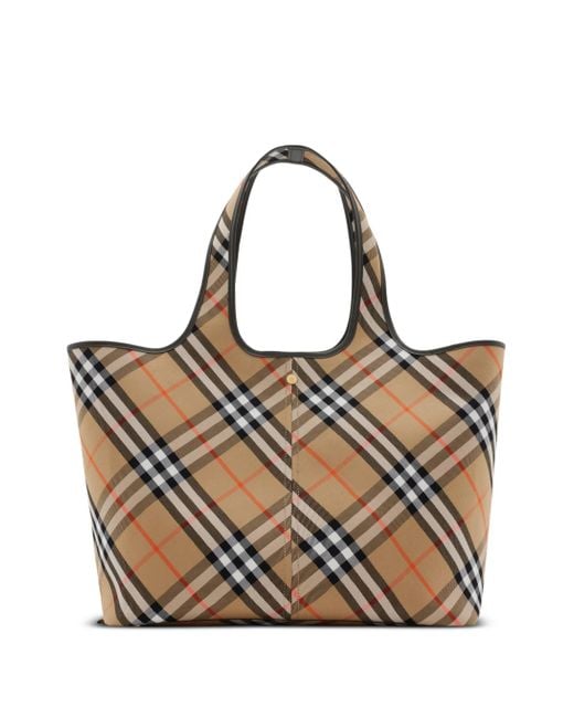 Burberry Light Vintage Check Tote Bag Lyst UK