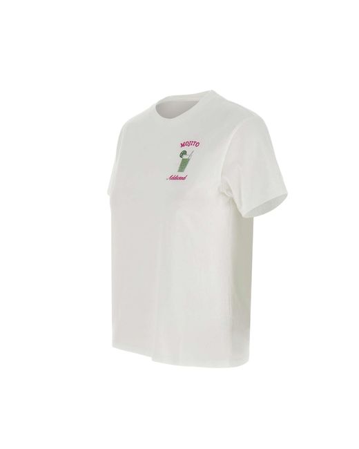 Mc2 Saint Barth White Emilie Mojito Sucht Weißes T-Shirt