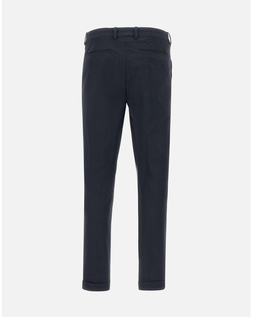 Rrd Blaue Slim-Fit-Chinos Mit Karomuster in Blue für Herren