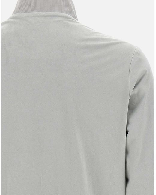 Rrd Graue Mikro-Velours-Reißverschlussjacke in Gray für Herren
