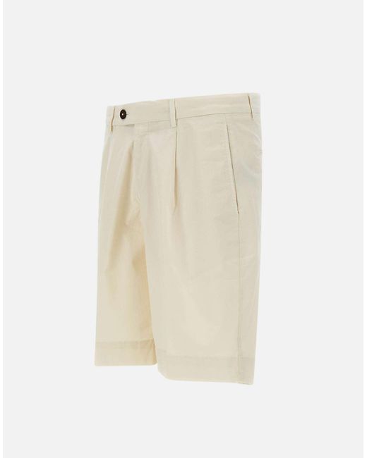 Devore Amalfi Stretch-Baumwollshorts in Natural für Herren