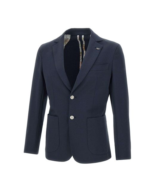 Bob Lord400 Blauer Slim Blazer in Blue für Herren